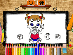 Back to School: Baby Hazel Coloring