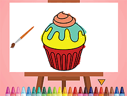 Yummy Cupcake Coloring - Girls - DOLLMANIA.COM