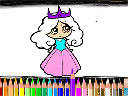 Back To School Princess Coloring Book