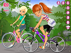 Maria and Sofia Go Biking