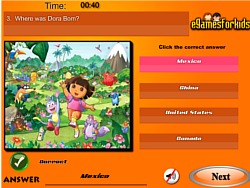 Dora The Exploer Quiz