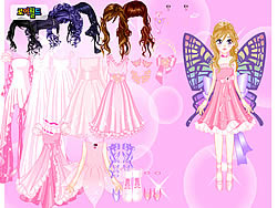 Pink Butterfly Dress up