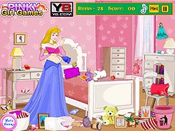Pregnant Aurora Messy Room