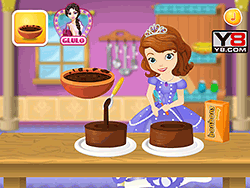Sofia cooking Princess Cake