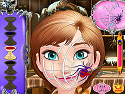 Frozen Anna Halloween Face Art!